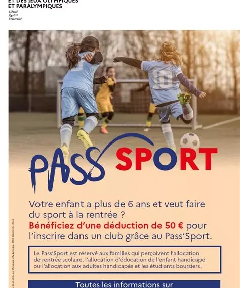 Vos enfants sont ils éligibles au PAS sport?