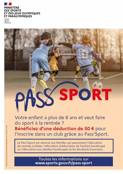 Vos enfants sont ils éligibles au PAS sport?